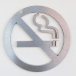 3d steel sign no-smoking